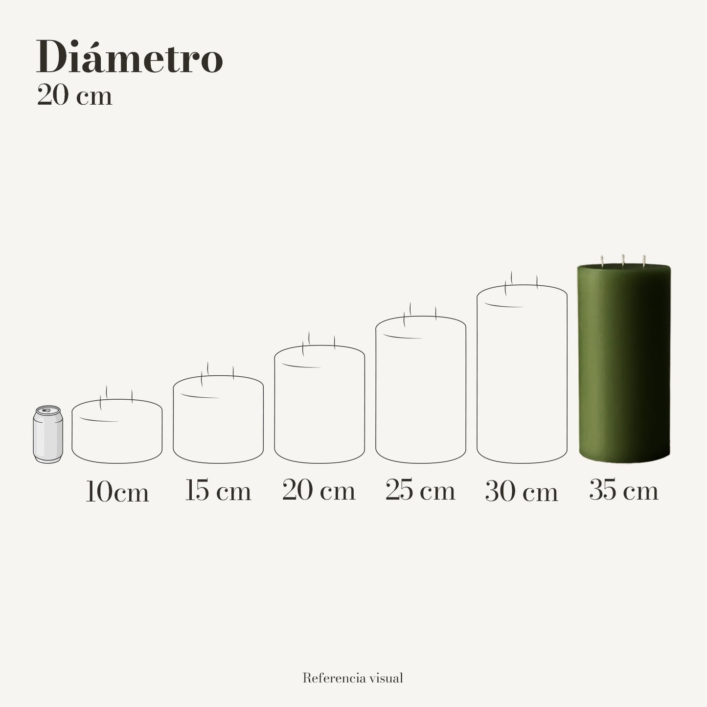 Cirio Verde Pino (Por pedido)