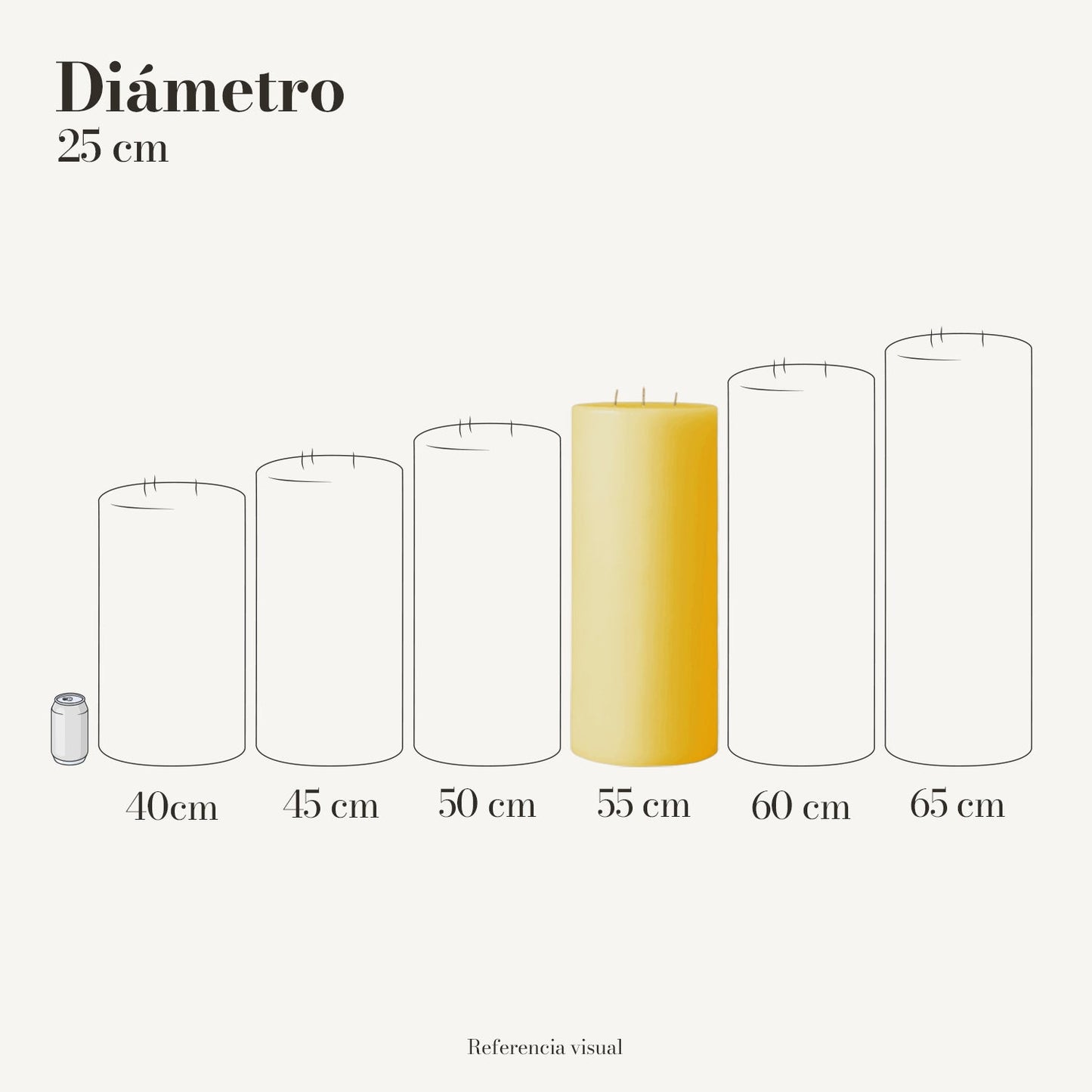 Cirio Amarillo Intenso (Por pedido)