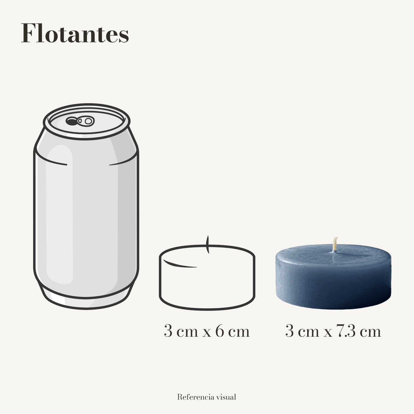 Flotantes azul índigo - La Vela Amaltea