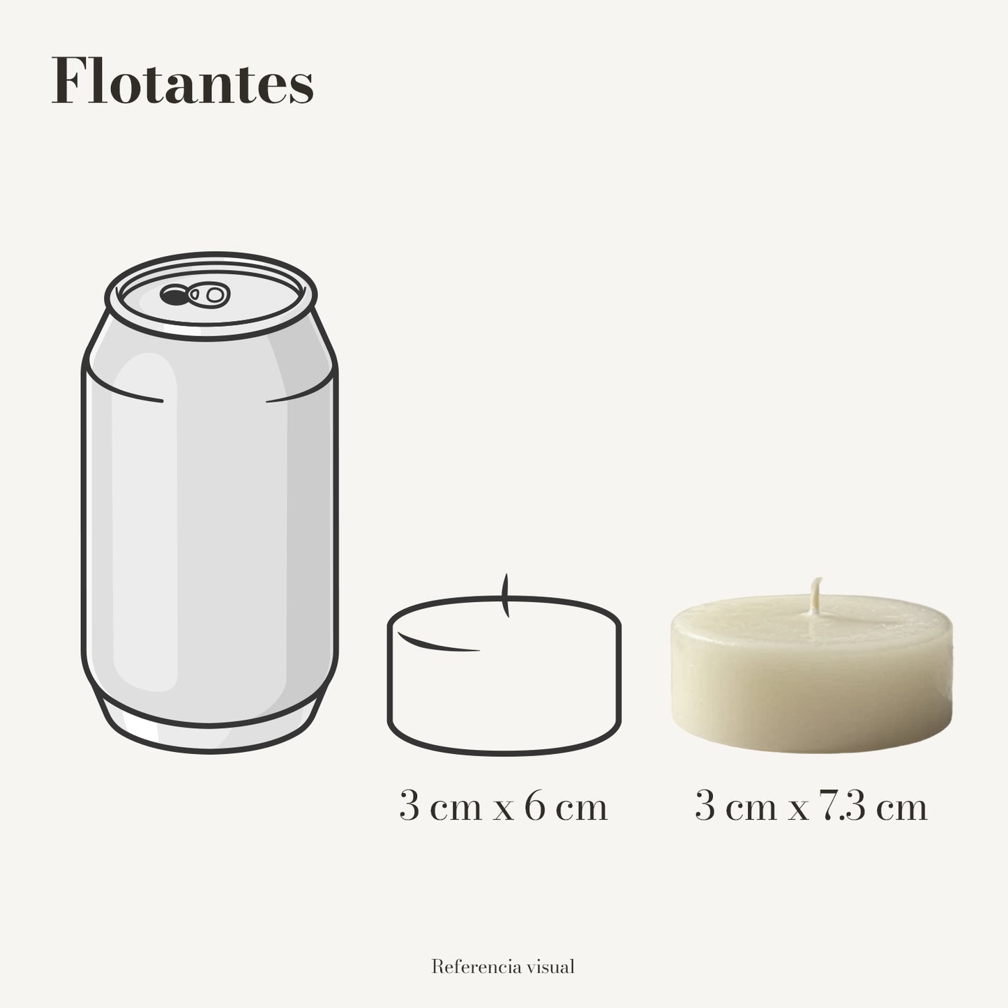Flotantes marfil - La Vela Amaltea