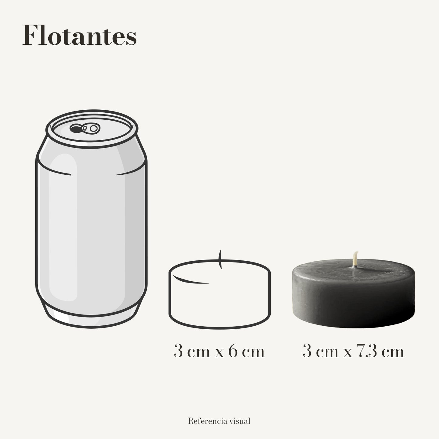 Flotantes negro - La Vela Amaltea