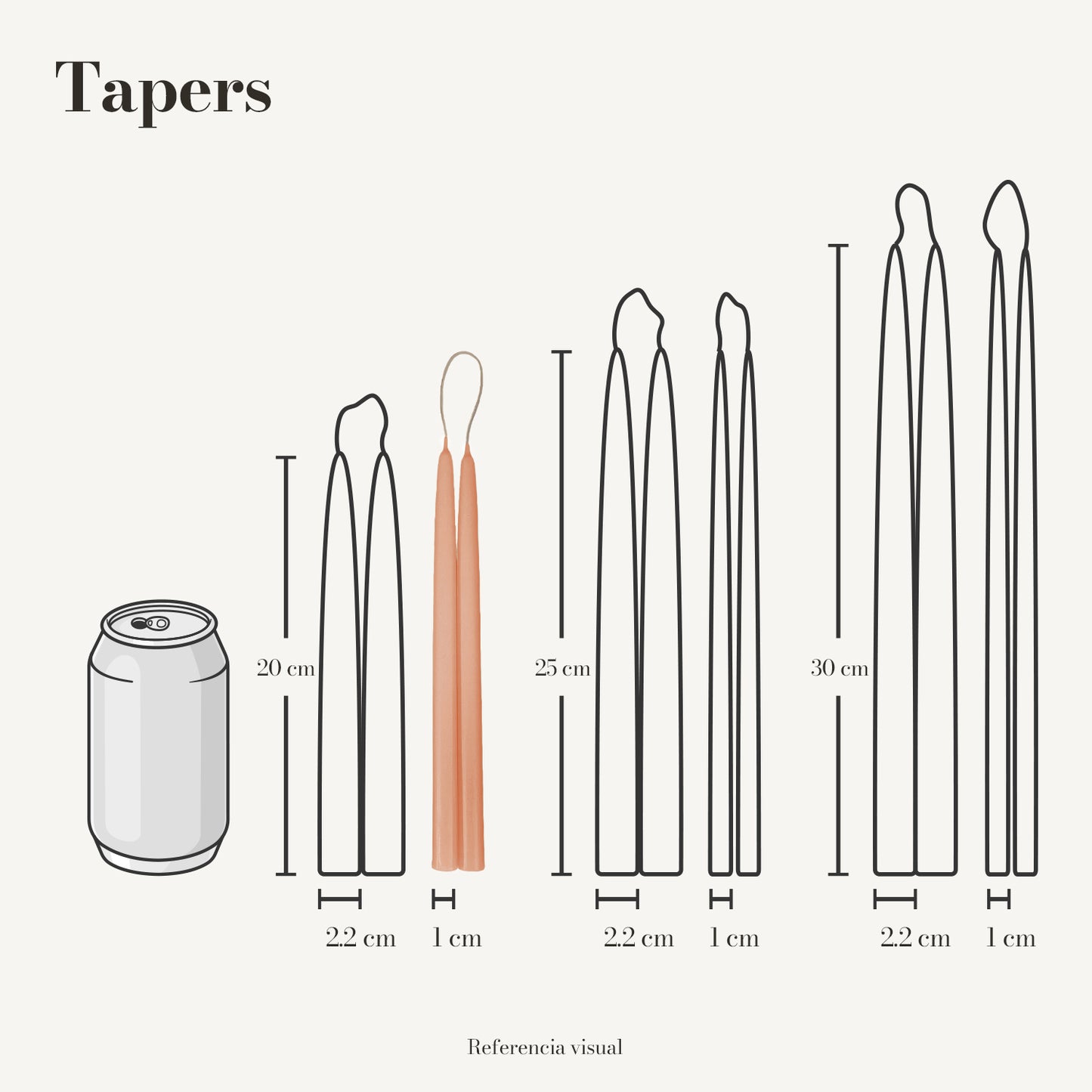 Tapers melón - La Vela Amaltea