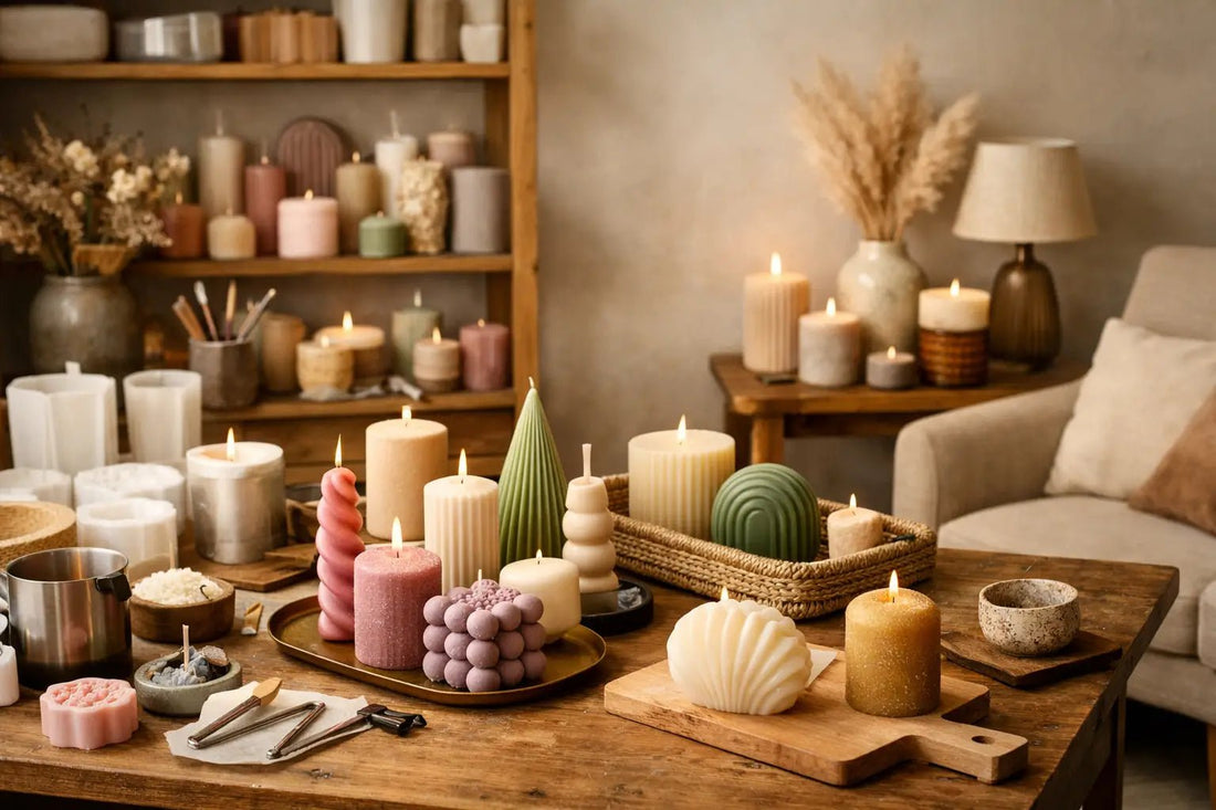 Guía de cirios decorativos artesanales para espacios - La Vela Amaltea
