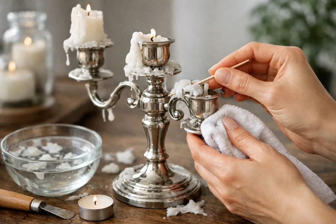 Cómo limpiar cera de candelabros sin dañarlos