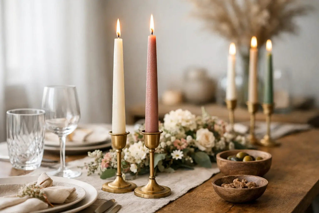 Tapers artesanales para mesa con estilo - La Vela Amaltea