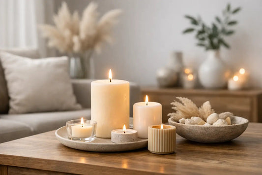 Cómo combinar velas con decoración sin recargar - La Vela Amaltea