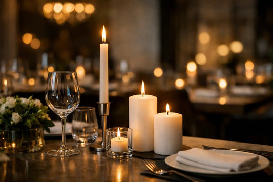 Velas para restaurantes elegantes: cómo elegir - La Vela Amaltea