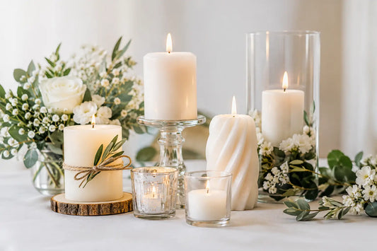 10 ejemplos de velas para bodas con estilo