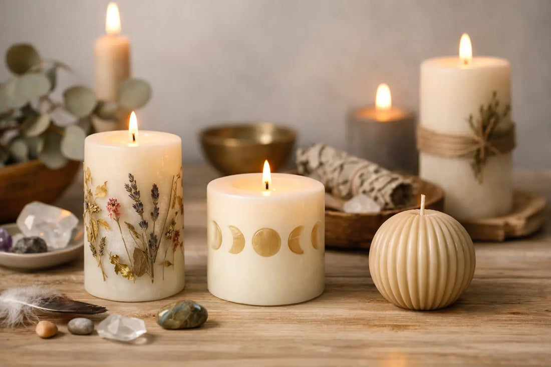 Cirios artesanales para decorar con intención - La Vela Amaltea