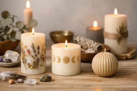 Cirios artesanales para decorar con intención - La Vela Amaltea