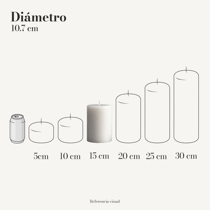 Cirio Blanco 10.7 cm 15 cm