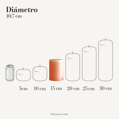 Cirio melón 10.7 cm diámetro - La Vela Amaltea
