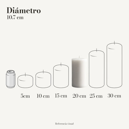 Cirio Blanco 10.7 cm 20 cm