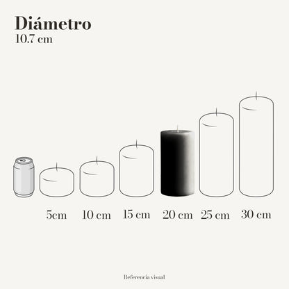 Cirio negro 10.7 cm diámetro - La Vela Amaltea