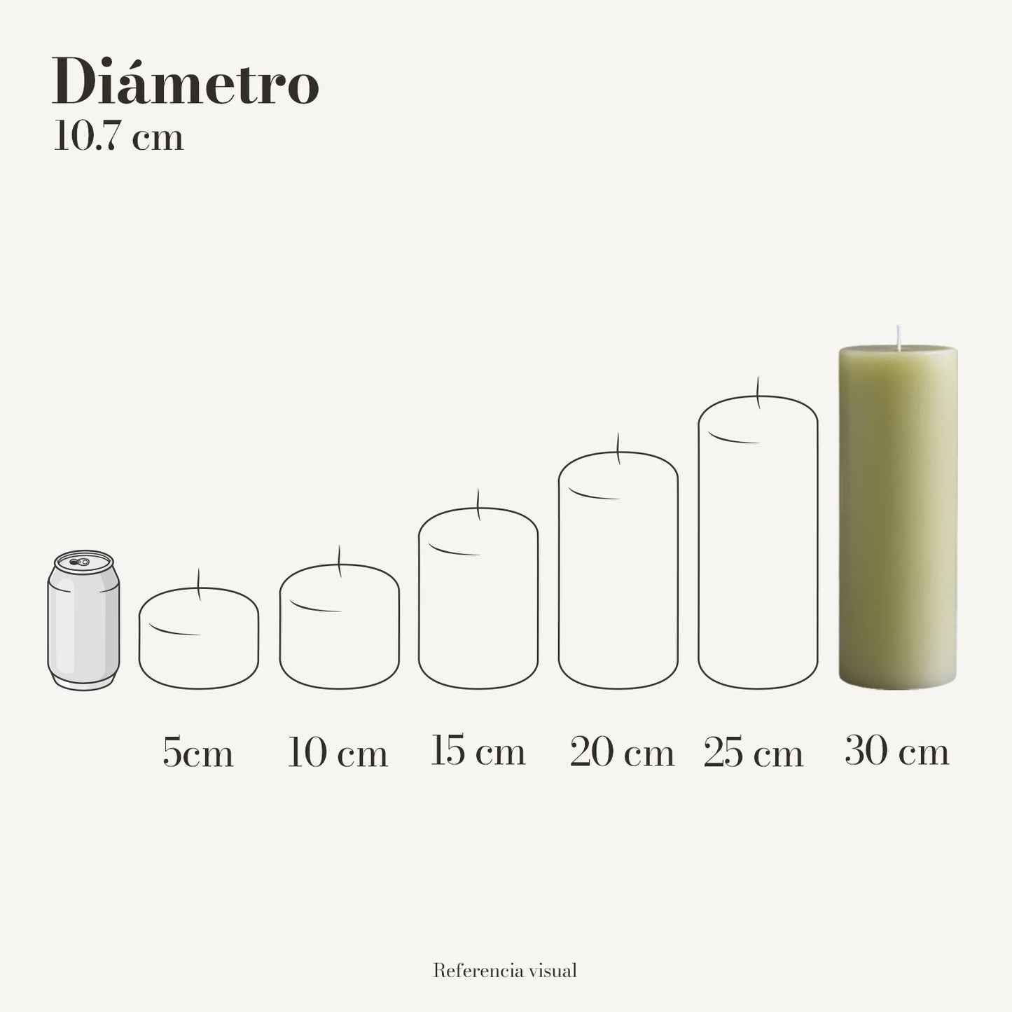 Cirio Verde Limón (Por pedido)