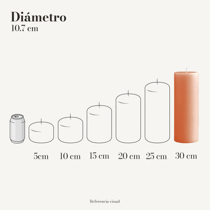 Cirio melón 10.7 cm diámetro - La Vela Amaltea
