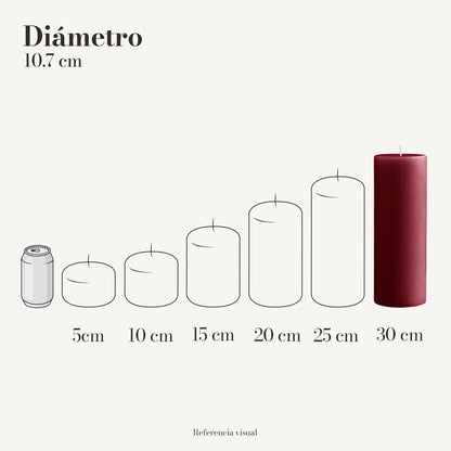 Cirio vino 10.7 cm diámetro - La Vela Amaltea