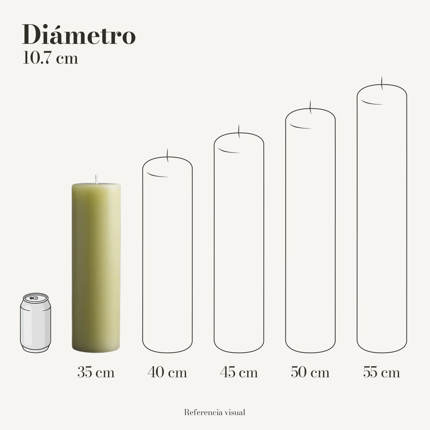 Cirio Verde Limón (Por pedido)