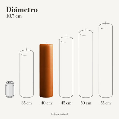 Cirio Naranja Ocre (Por pedido)