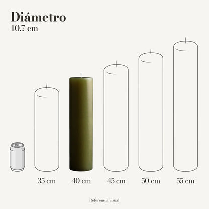 Cirio Verde Olivo (Por pedido)