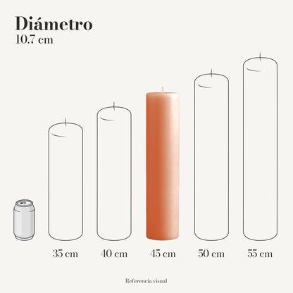 Cirio melón 10.7 cm diámetro - La Vela Amaltea