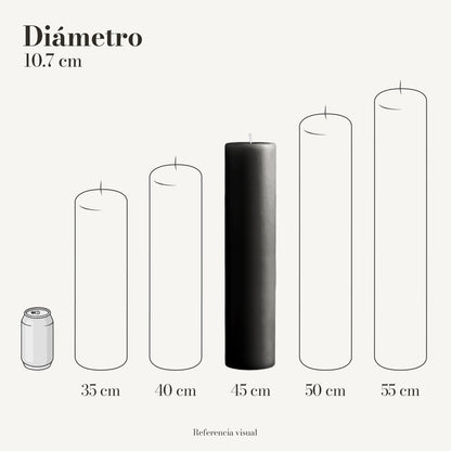 Cirio negro 10.7 cm diámetro - La Vela Amaltea