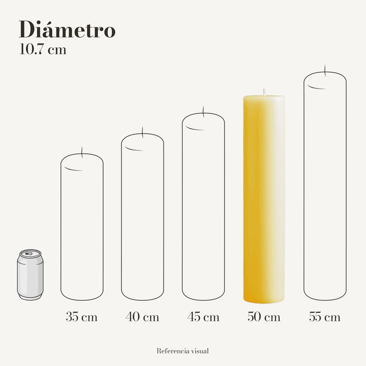Cirio Amarillo Intenso (Por pedido)