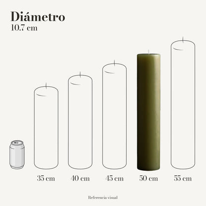 Cirio Verde Olivo (Por pedido)