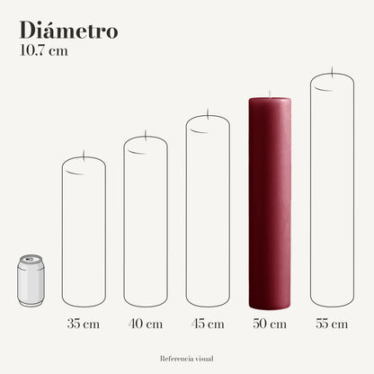 Cirio vino 10.7 cm diámetro - La Vela Amaltea