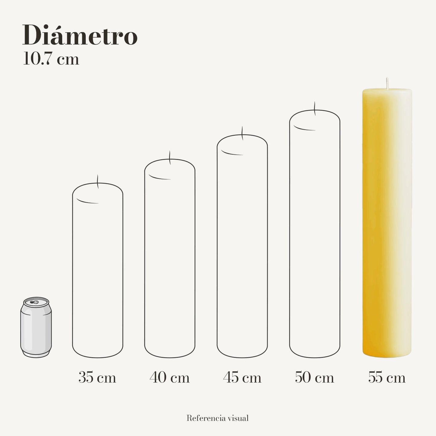 Cirio Amarillo Intenso (Por pedido)