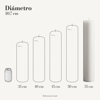 Cirio Blanco 10.7 cm 55 cm