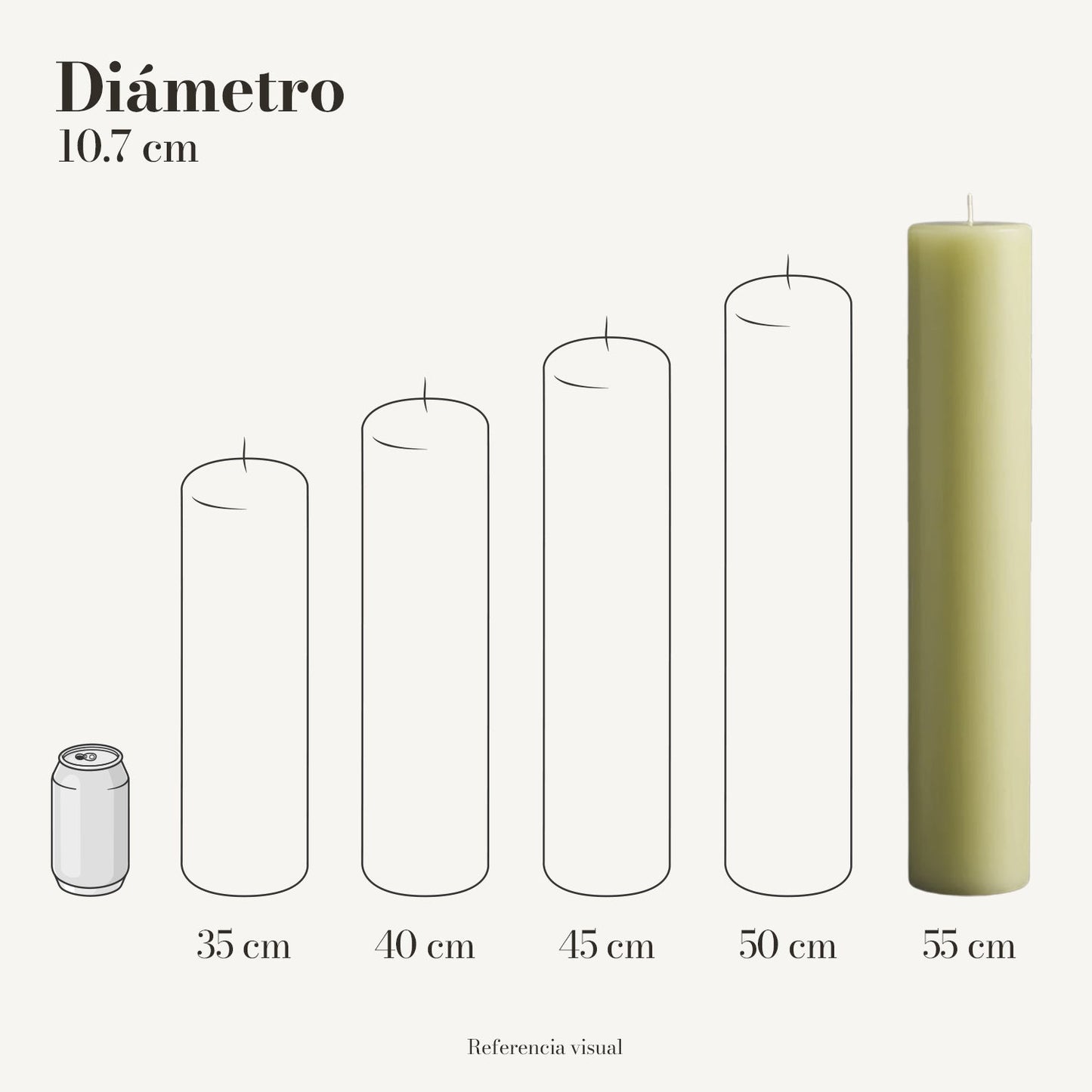 Cirio Verde Limón (Por pedido)