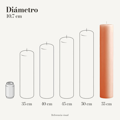 Cirio melón 10.7 cm diámetro - La Vela Amaltea