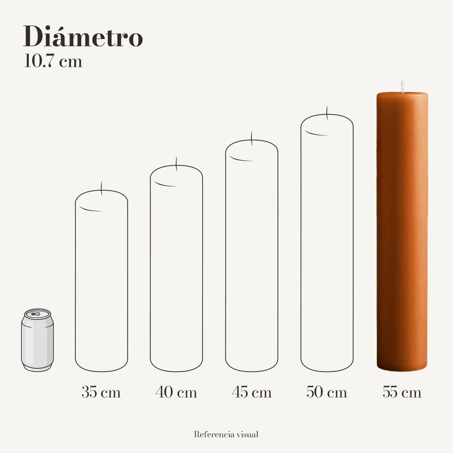 Cirio Naranja Ocre (Por pedido)