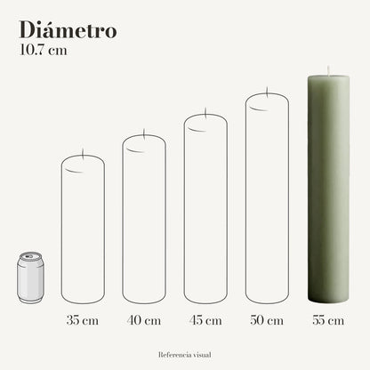 Cirio Pistache 10.7 cm 55 cm