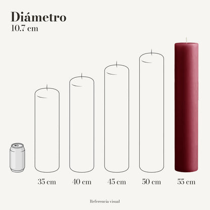 Cirio vino 10.7 cm diámetro - La Vela Amaltea