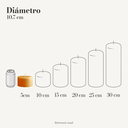 Cirio naranja 10.7 cm diámetro - La Vela Amaltea