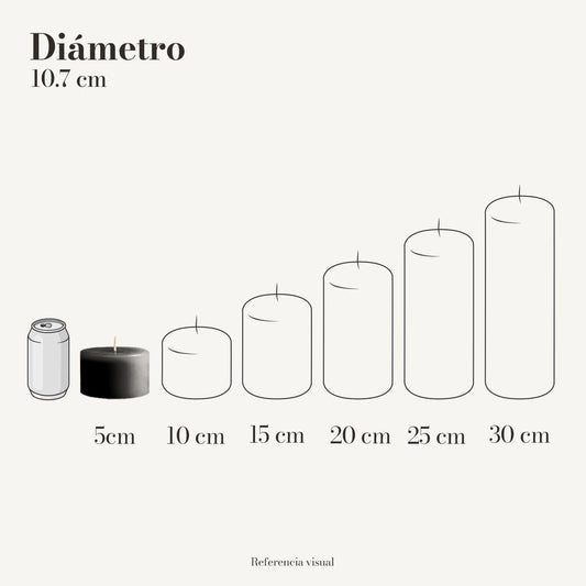 Cirio negro 10.7 cm diámetro - La Vela Amaltea