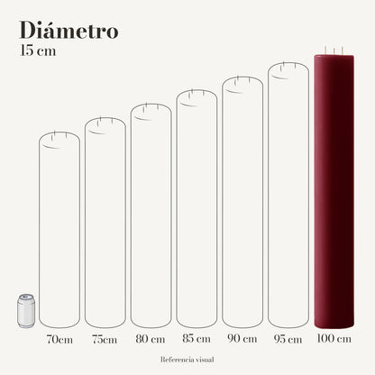 Cirio vino 15 cm diámetro - La Vela Amaltea