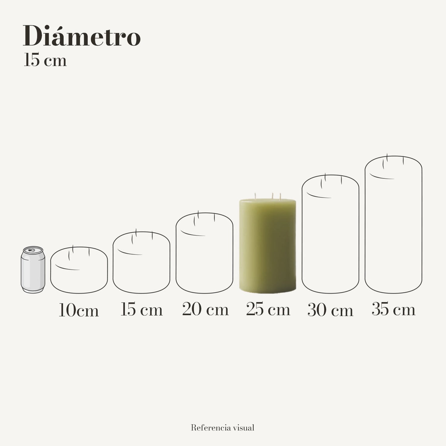 Cirio Verde Limón (Por pedido)