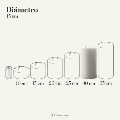 Cirio Blanco 15 cm 30 cm