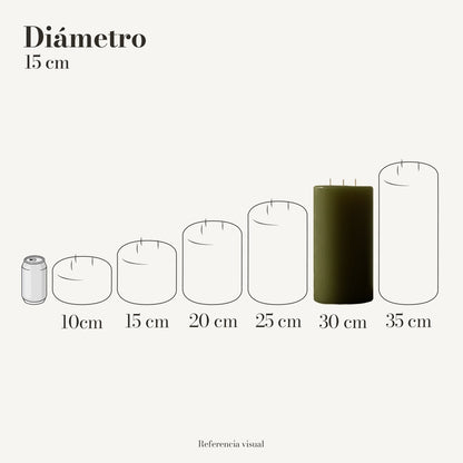 Cirio Verde Olivo (Por pedido)