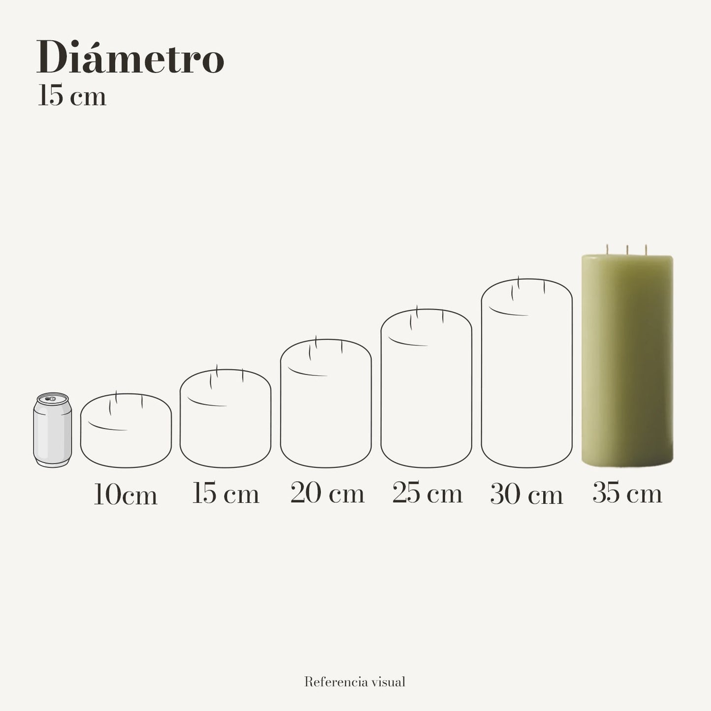 Cirio Verde Limón (Por pedido)