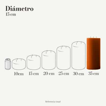 Cirio Naranja Ocre (Por pedido)