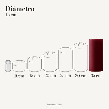 Cirio vino 15 cm diámetro - La Vela Amaltea