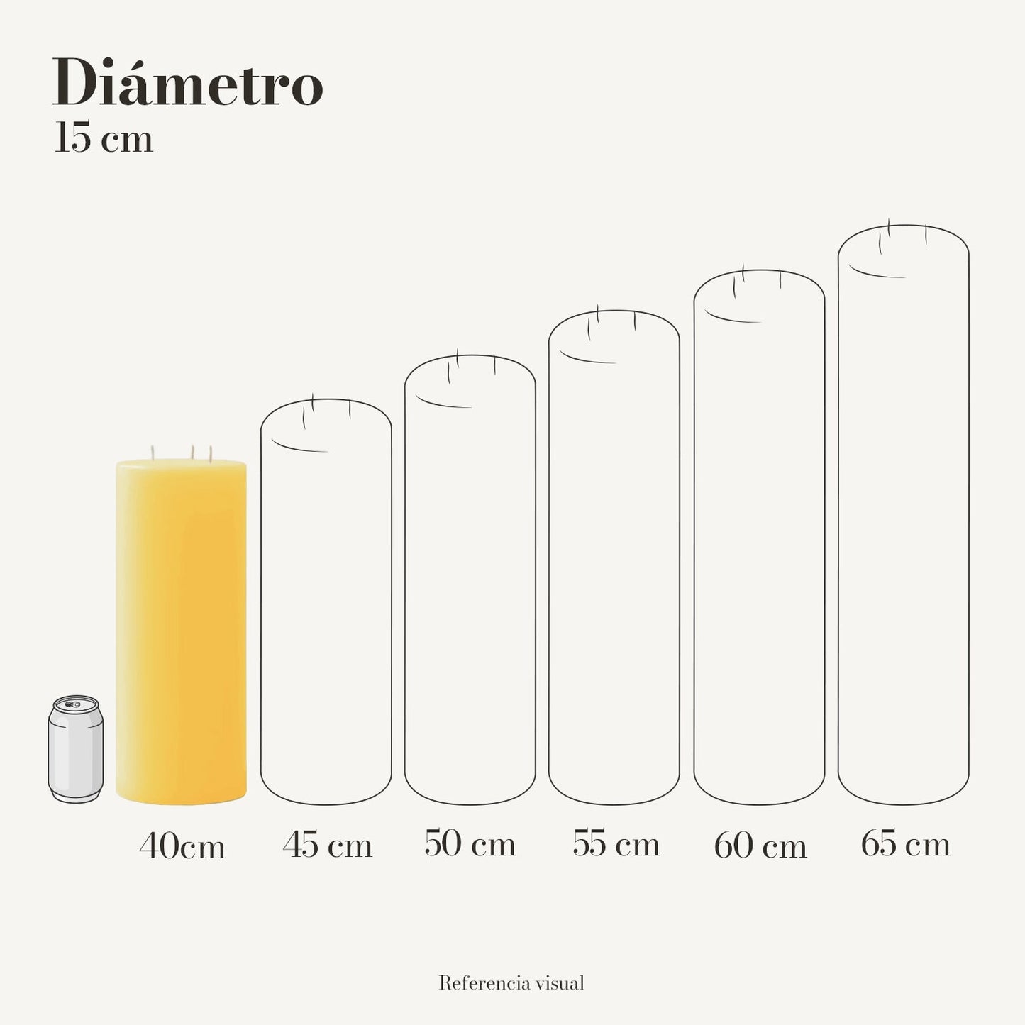 Cirio Amarillo Intenso (Por pedido)