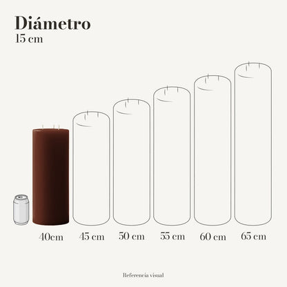 Cirio Café Oscuro (Por pedido)