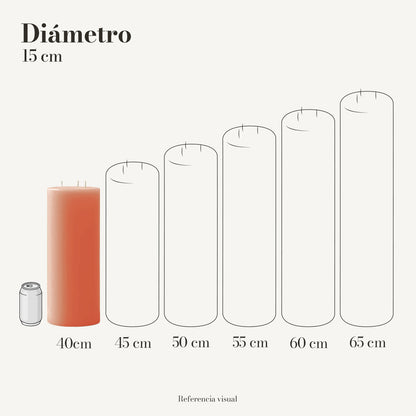 Cirio melón 15 cm diámetro - La Vela Amaltea