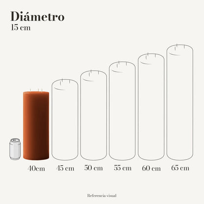 Cirio Naranja Ocre (Por pedido)