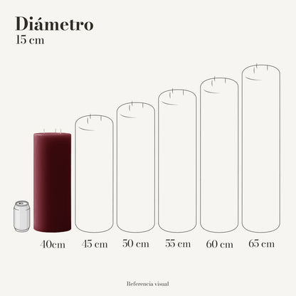 Cirio vino 15 cm diámetro - La Vela Amaltea